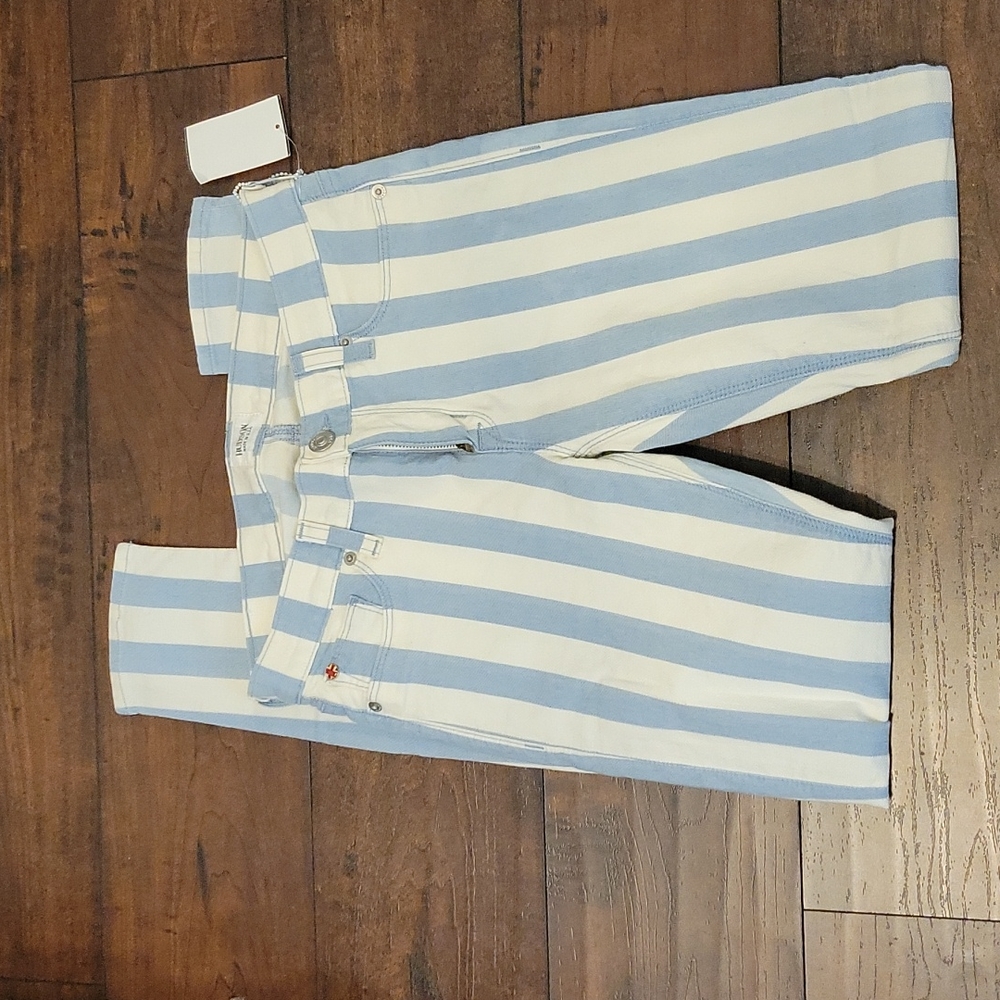 HUDSON JEANS 'Krista' Stripe Super Skinny …